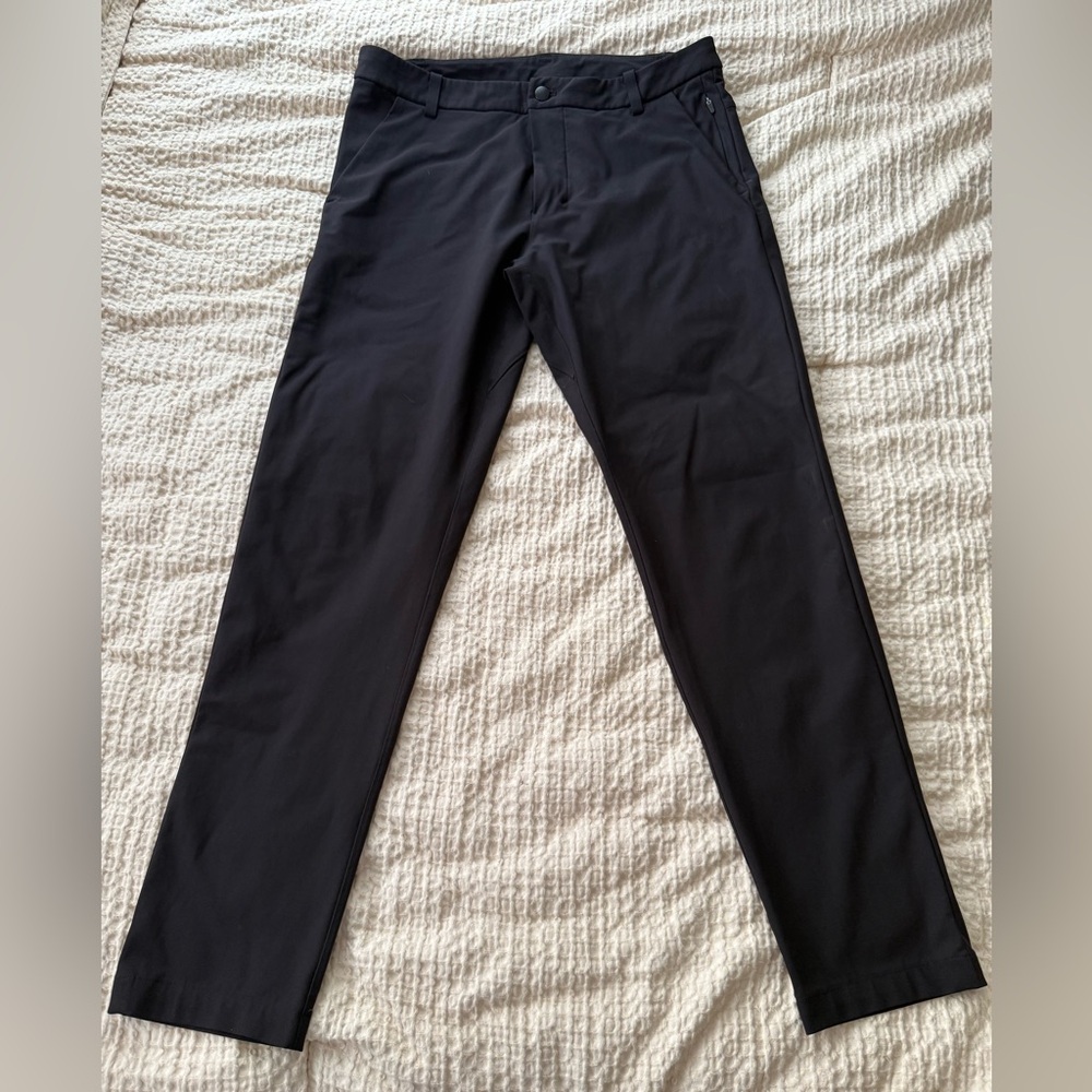 Lululemon Commission Pants Slim Fit Black Size 32 – Warpstreme™ ABC Technology
